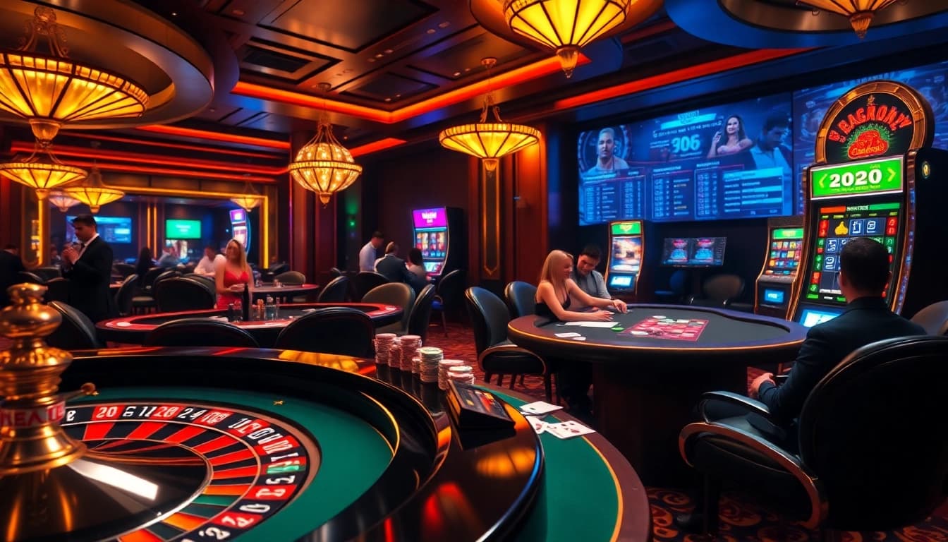 Experience exhilarating gambling action at https://98win9.bid/ with vibrant casino tables and luxurious ambiance.