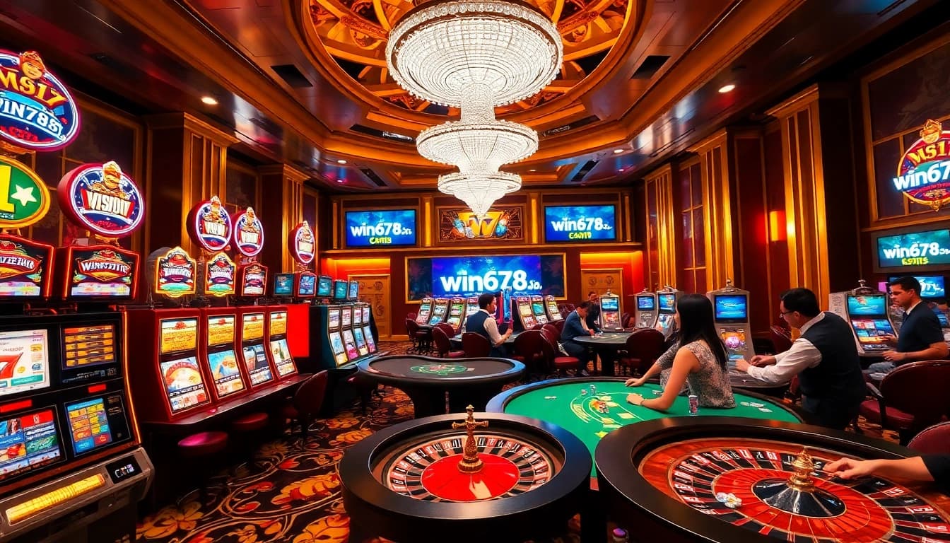 Engaging players at https://win678.us/ enjoying luxurious casino games filled with excitement.