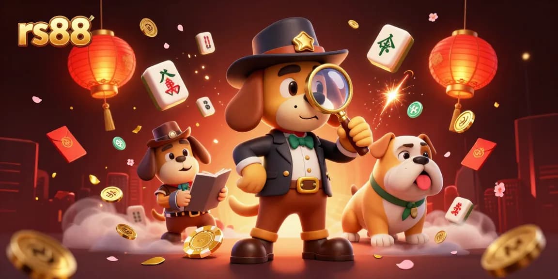 rs88 unveils a vibrant 3D casino scene with animated characters and festive gambling elements.