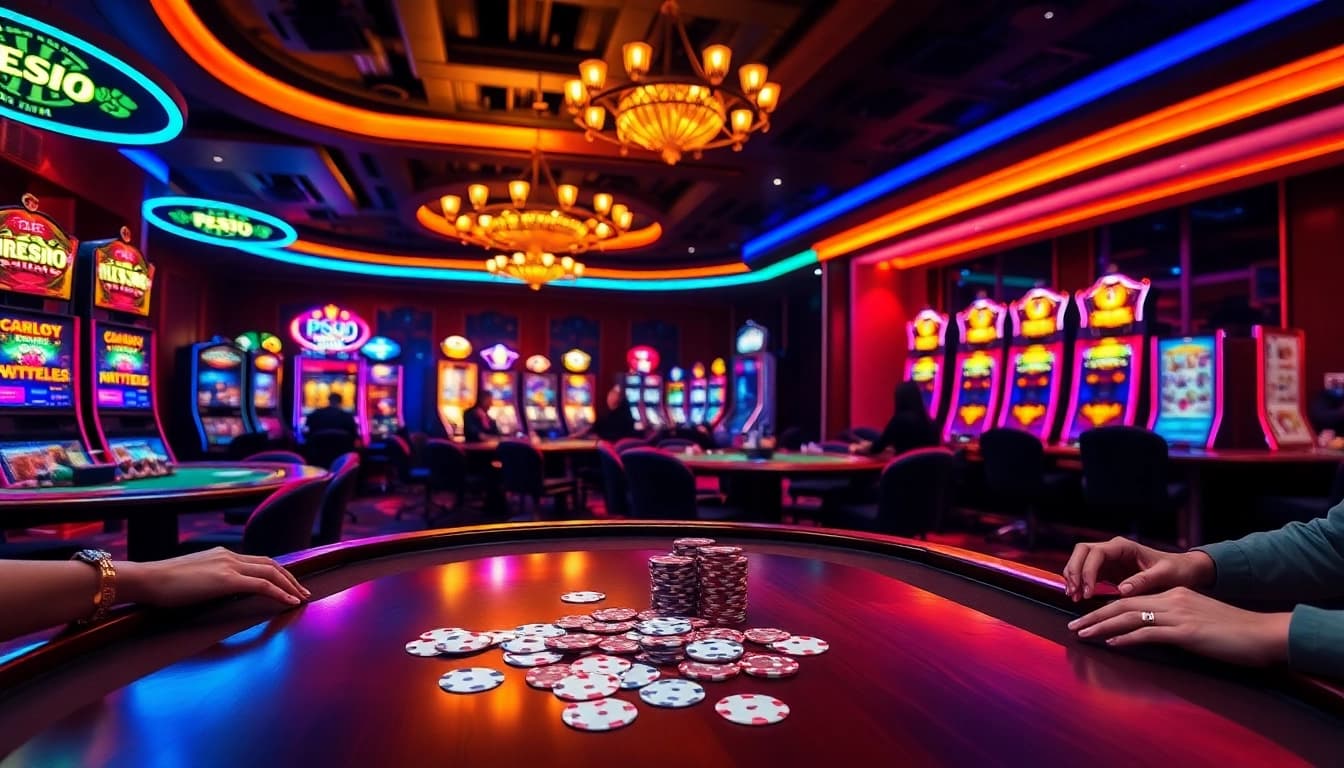 Experience the thrill of gaming at nhà cái PS99 with exciting slot machines and poker tables.