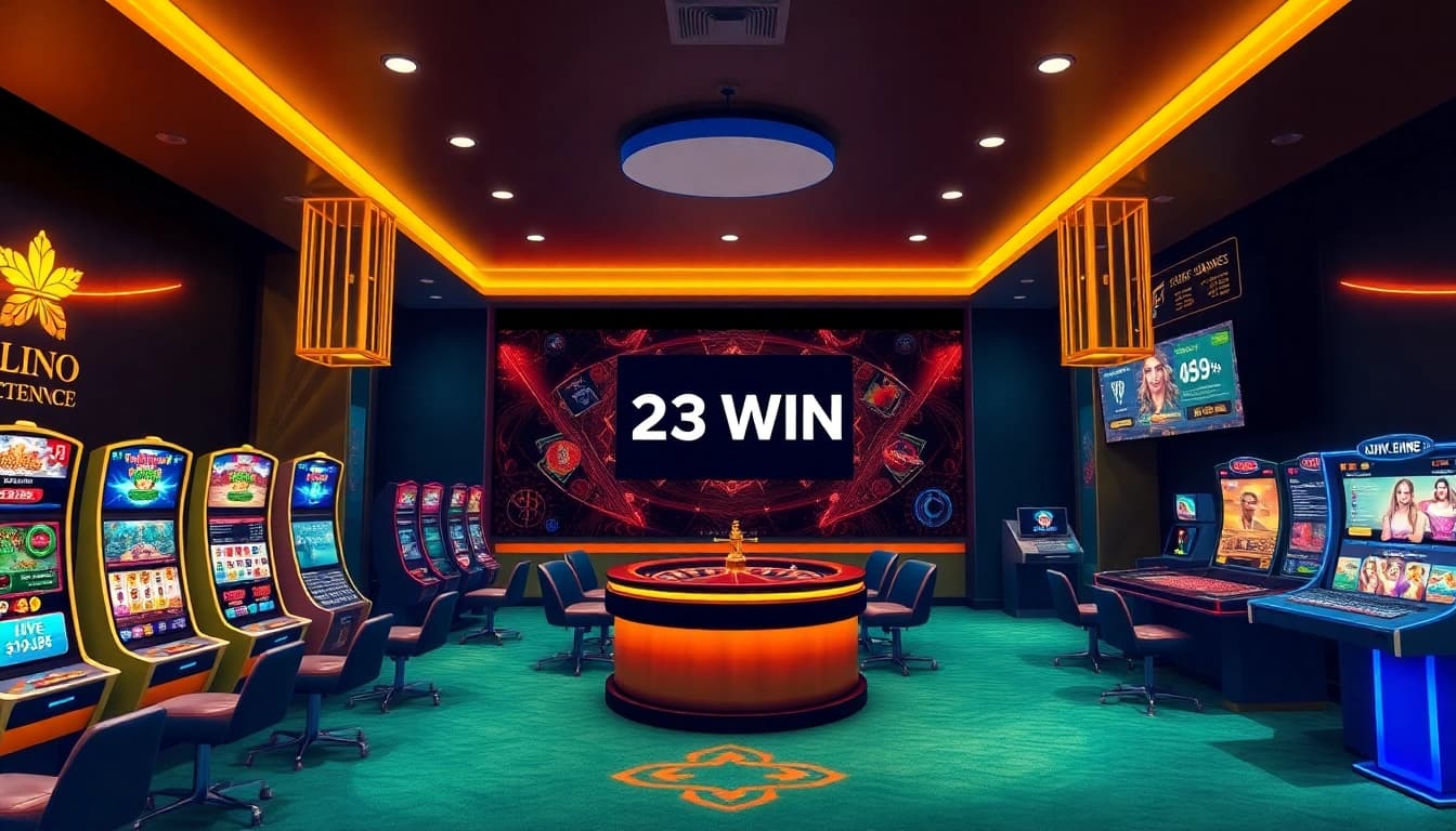 23 WIN online casino environment showcasing diverse gaming options and security features.