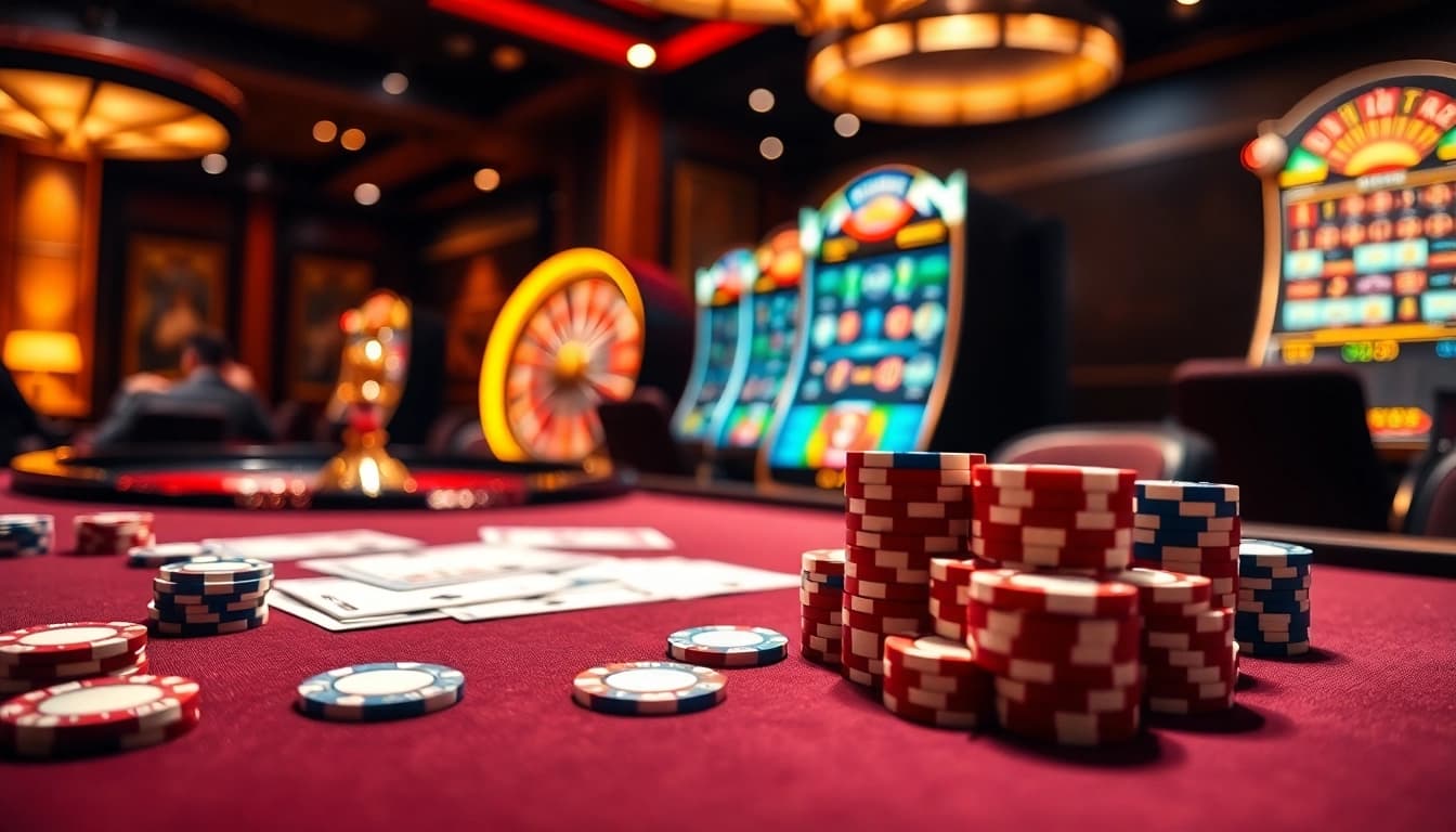 Engage with high-stakes excitement at motchill tv-inspired poker tables and vibrant slot machines.