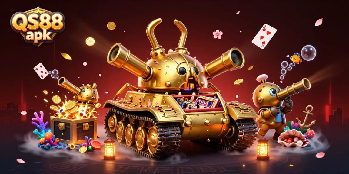 Experience the thrill of dynamic gameplay with QS88 apk in a vibrant casino scene.