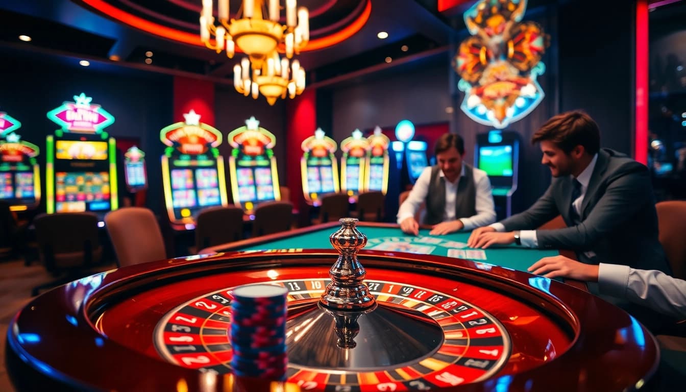 Experience the thrill of gaming at https://uu88xpj.com/ with vibrant casino tables and excited players.