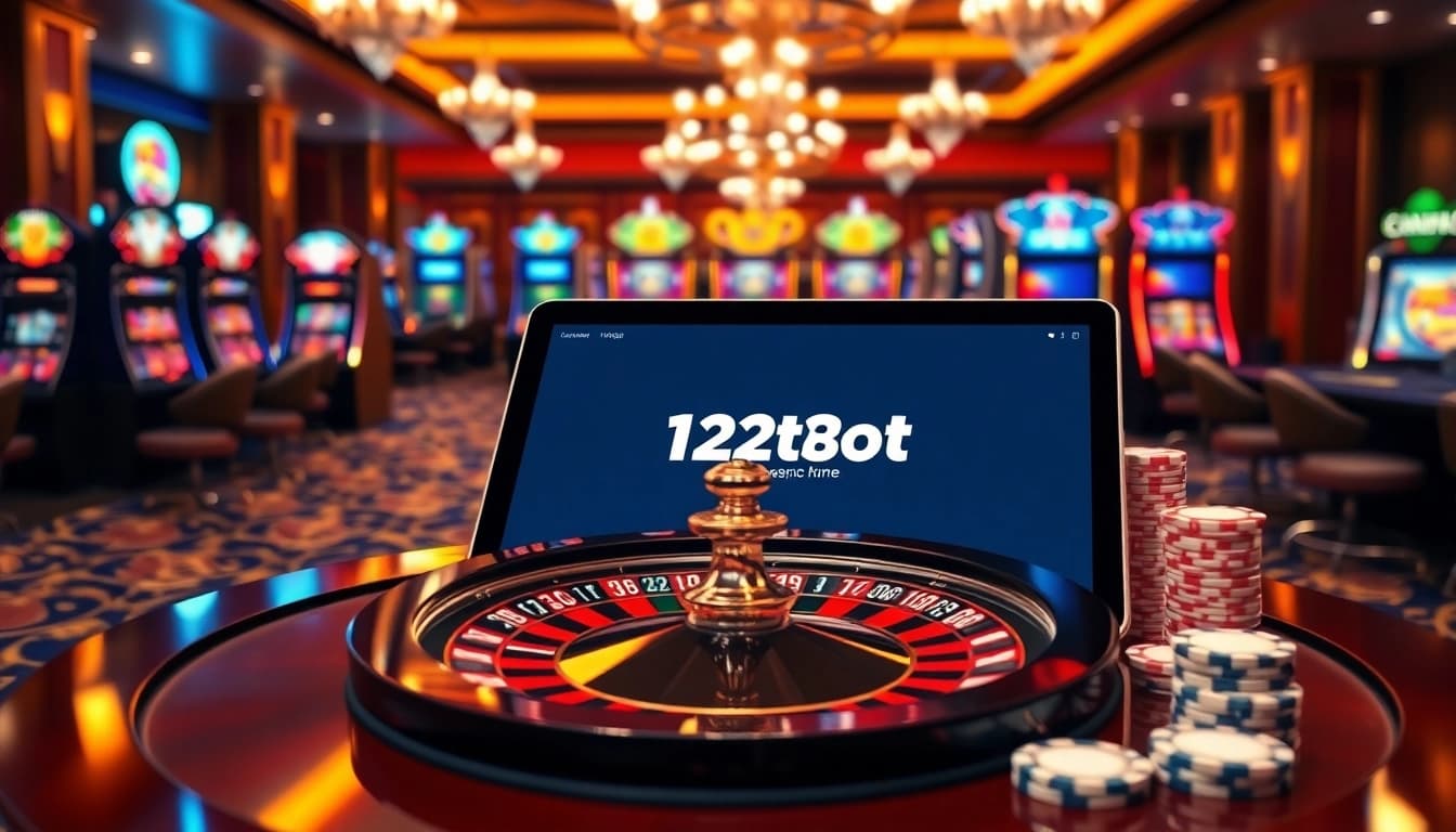 Experience thrilling gameplay and exclusive bonuses at https://12bett.bot/ featuring vibrant casino tables and slot machines.