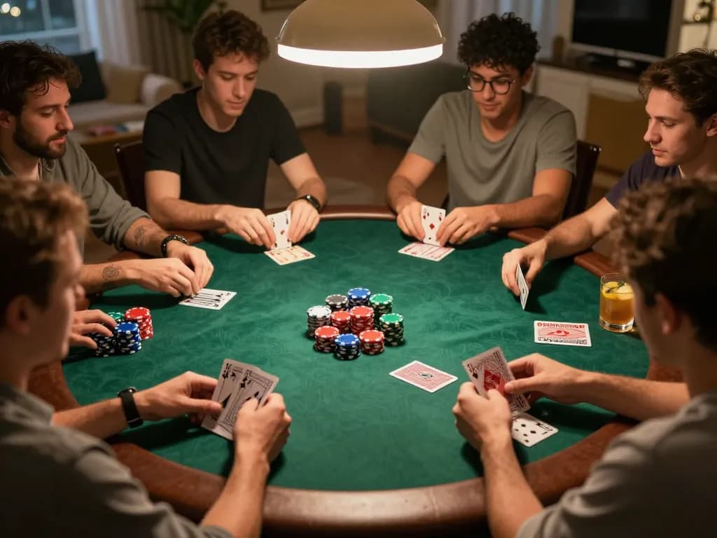 Play poker at home with friends while enjoying a fun atmosphere and competitive spirit at go88.