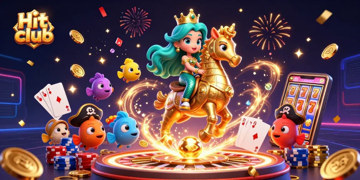 Hit club captivates with thrilling gameplay in a vibrant 3D casino setting.