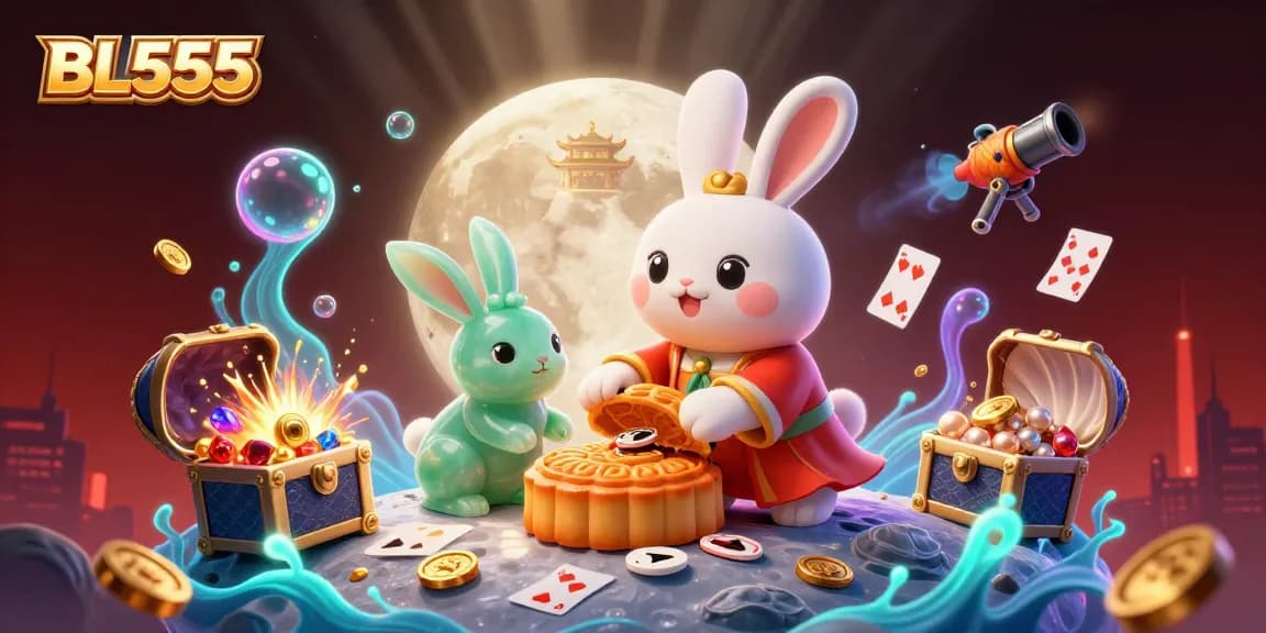 Experience the excitement of BL555 with vibrant scenes of rewards and play.