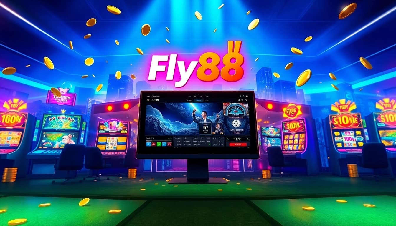 Fly88 online gaming platform showcasing vibrant casino experiences and modern interface.