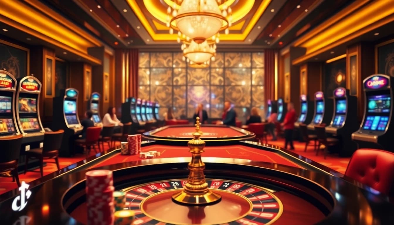 Experience the thrill of online gambling at Goal123 with vibrant casino tables and engaging games.