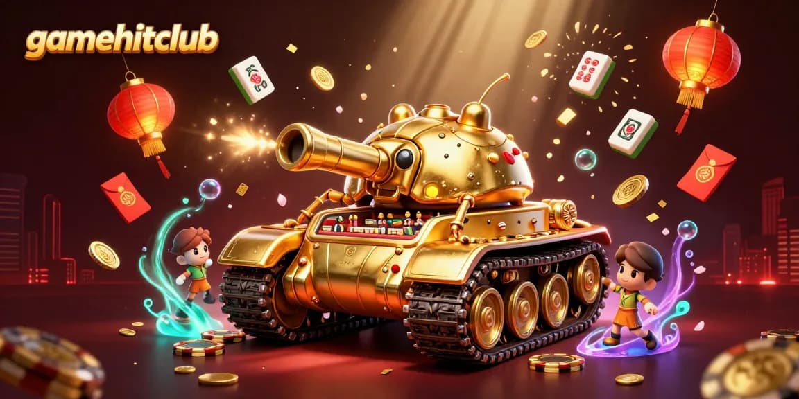Experience excitement at gamehitclub's unique casino scene, complete with confetti and dynamic cash rewards.