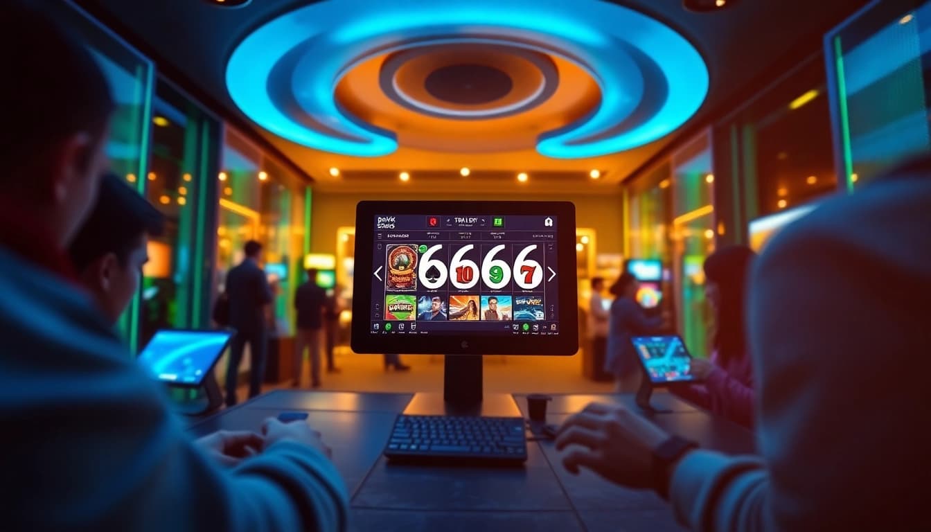 S666.nyc showcases a modern online gambling platform with diverse players enjoying casino games.