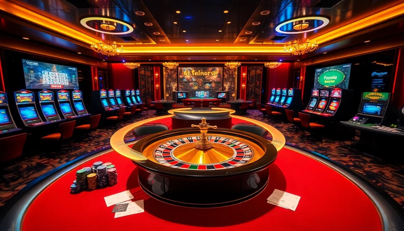 Experience the excitement of Liên minh KJC with high-stakes gaming and vibrant casino elements.