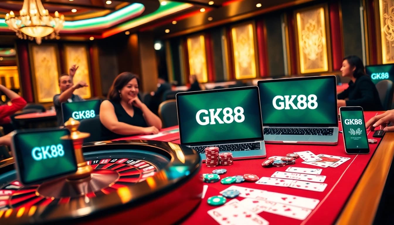 Experience the thrill of gambling at GK88's professional online casino.
