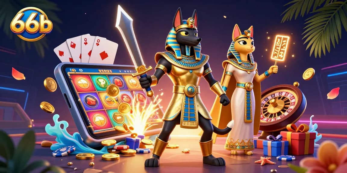 Engage with 66b and experience thrilling slots with Anubis and Bastet at an online casino.
