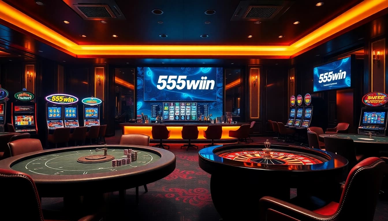 Experience the thrill of winning at 555win's luxurious casino with vibrant games and engaging interfaces.