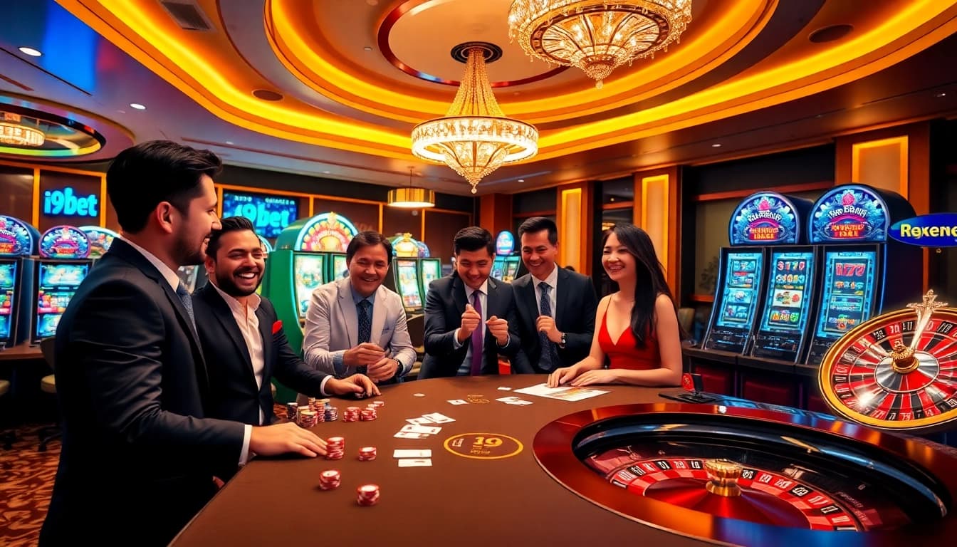 Experience the excitement of online gambling at i9bet with vibrant casino imagery and engaging gameplay.