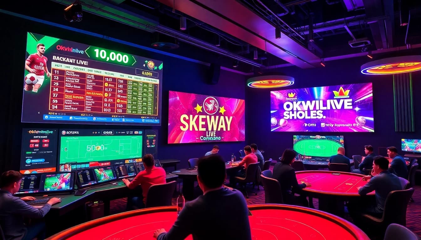 Experience the excitement of live casino games and online betting at okvipwin.live with engaging visuals and vibrant atmosphere.