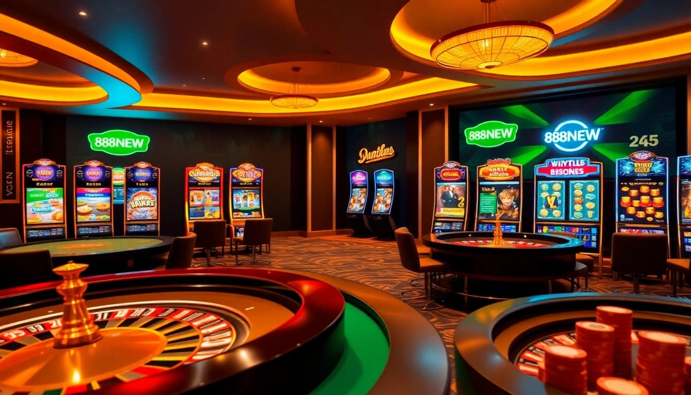 Experience winning strategies at online casino 888NEW with vibrant gaming visuals.