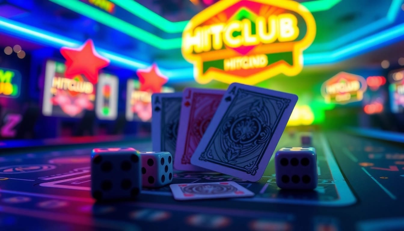 hitclub gaming platform showcasing vibrant digital gaming elements in an inviting atmosphere