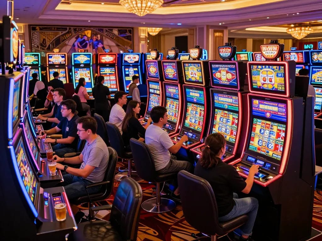 Engaging players at cm88 slot machines highlighting vibrant gameplay and excitement.