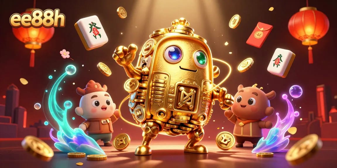 Spin and win with vibrant visuals at ee88h, featuring golden golem and casino elements.