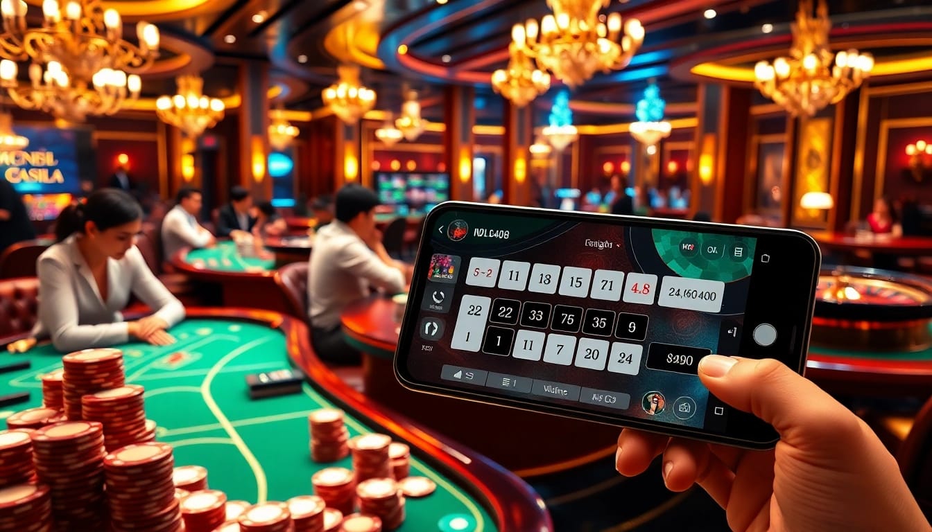 Engage in thrilling online gambling at https://nk88.horse/ showcasing poker chips and roulette wheels.