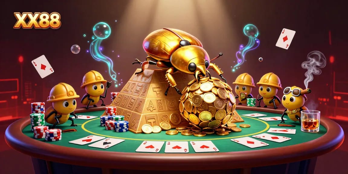 Experience thrilling gameplay at XX88 with vibrant 3D casino elements and exciting characters.
