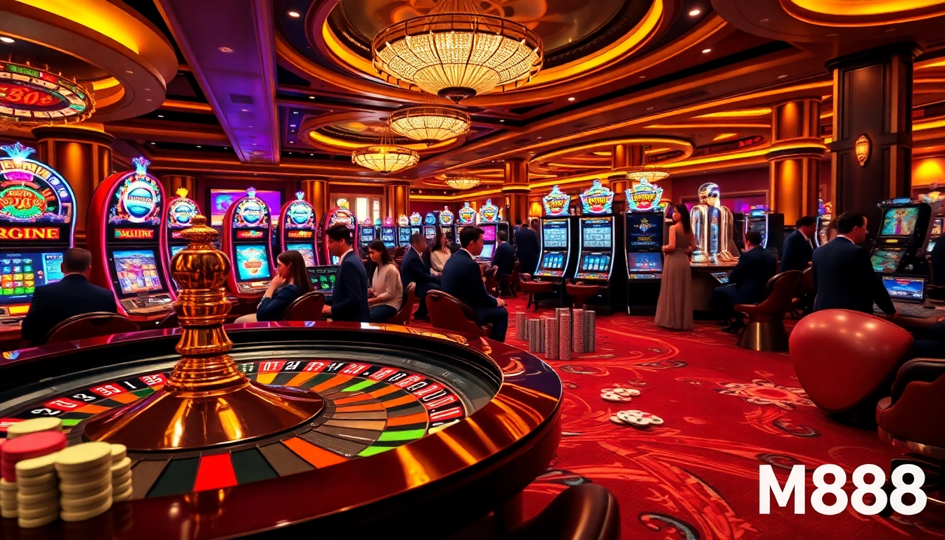 Engaging gamblers strategizing their moves in a high-stakes mm88 casino environment.