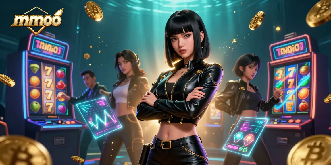 Experience thrilling mmoo gaming with vibrant slots amidst dazzling effects.
