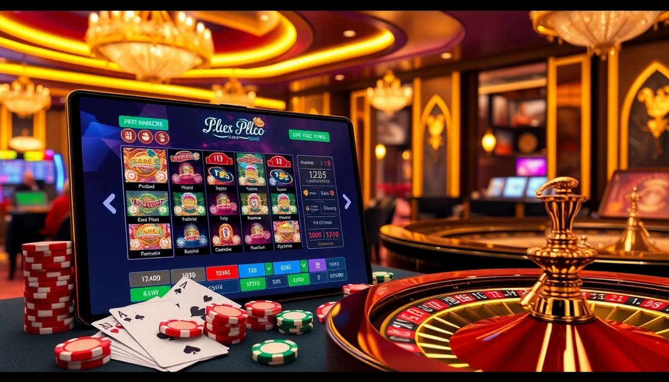 Engaging scene of lô đề online, showcasing vibrant betting slips and casino elements.