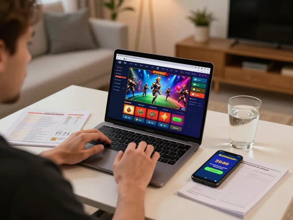 Engaging gaming session on nk88 platform with bonuses displayed on smartphone