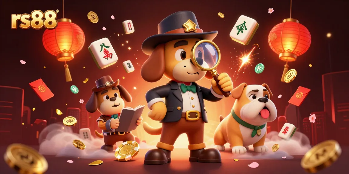 rs88 unveils a vibrant 3D casino scene with animated characters and festive gambling elements.
