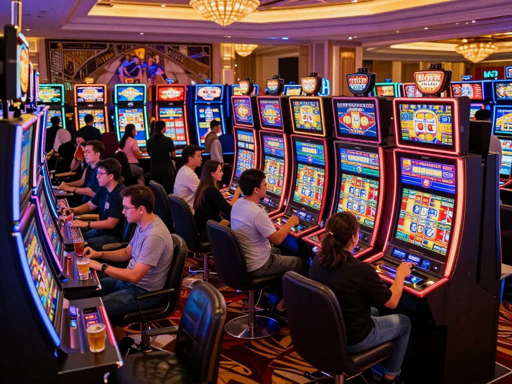 Engaging players at cm88 slot machines highlighting vibrant gameplay and excitement.