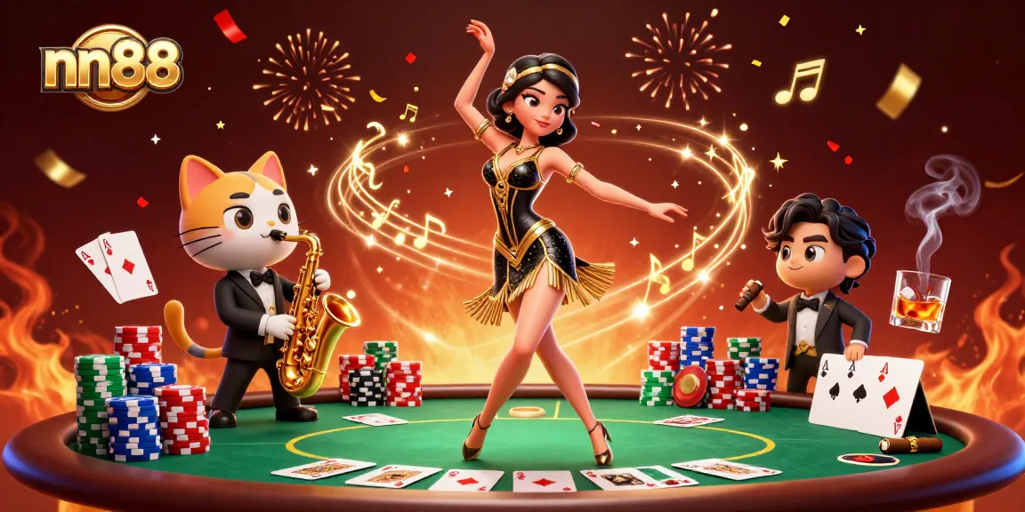 Experience exciting gaming action with nn88 at the festive casino atmosphere!
