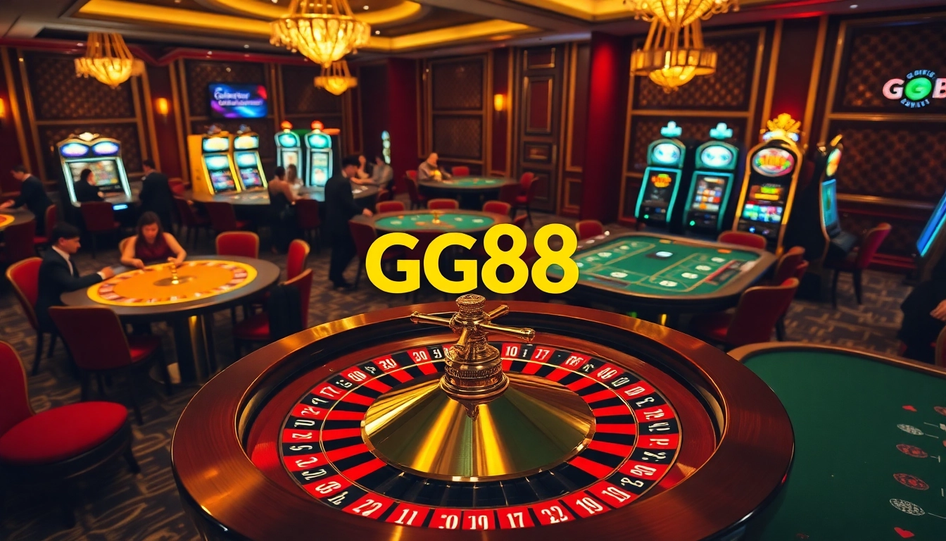 Experience high-stakes gameplay at GG88 with exciting casino tables and vibrant slot machines.