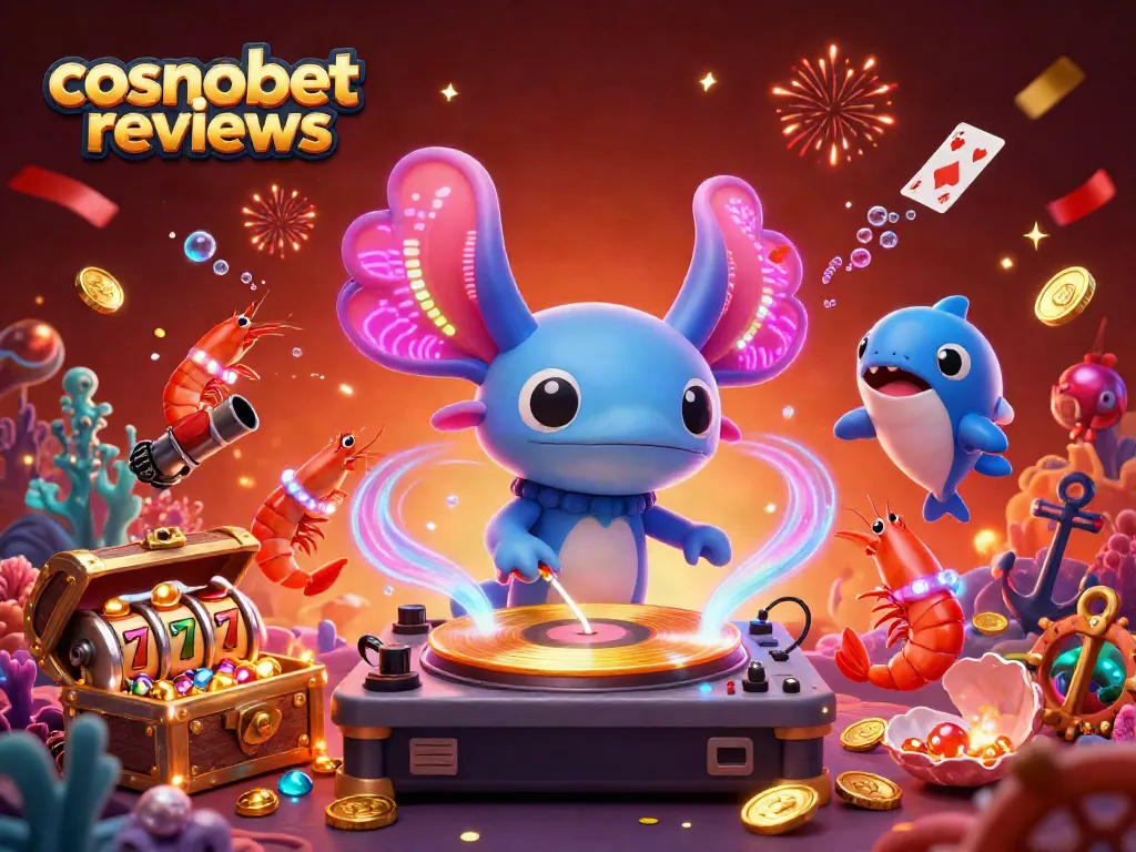 Experience thrilling gameplay with Cosmobet reviews showcasing vibrant casino elements.