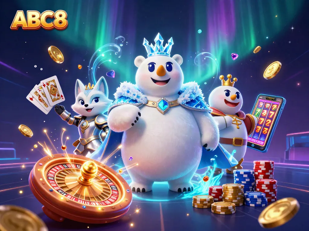 Play thrilling casino games with ABC8's fun characters and exciting elements.