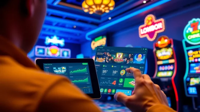 Interactive online gaming experience at luck8win.live featuring casino games, sports betting, and engaging graphics.