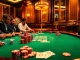 Players strategize at a high-stakes poker table in a luxurious casino featuring the 789P atmosphere.