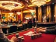 Experience the thrill of fun79 with players enjoying poker at a luxurious casino table.