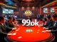 Experience thrilling poker action at 99ok's online casino with professional dealers and vibrant gameplay.