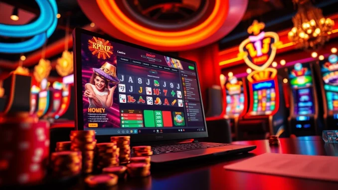 Engaging online casino interface featuring popular games and elements at rikvip, showcasing excitement.