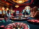 Engaging players at a luxurious casino table featuring vibrant elements symbolic of uk88 gaming experience.