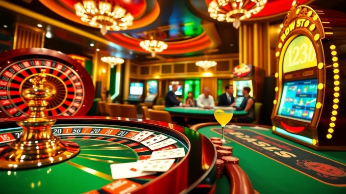 Experience the excitement of gambling at 123b with vibrant casino games and lively interactions.