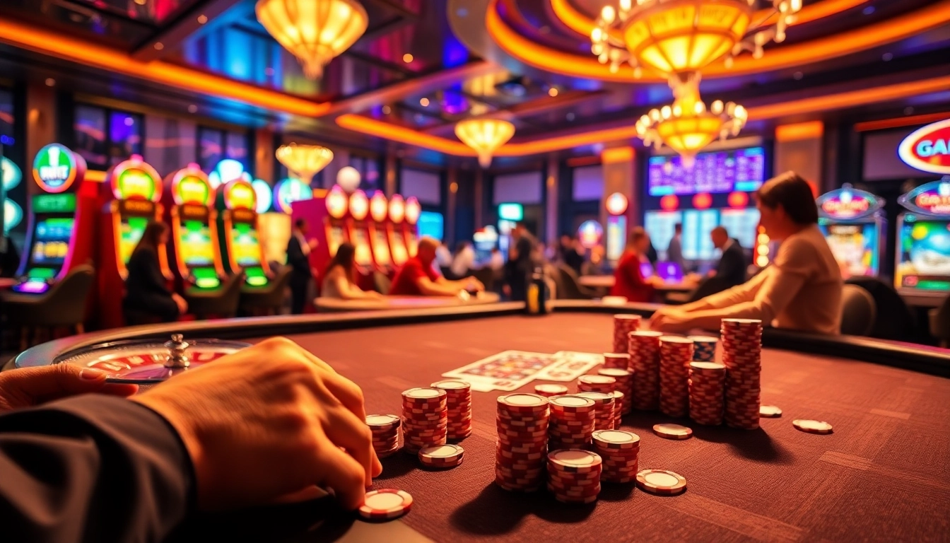 Experience the thrill of go8 at a luxurious casino poker table with vibrant chips and cards.