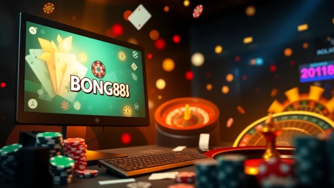 BONG88 online betting interface showcasing vibrant casino action and engaging player experience.