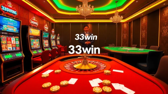 Experience thrilling gameplay at 33win with vibrant casino tables and engaging gambling activities.