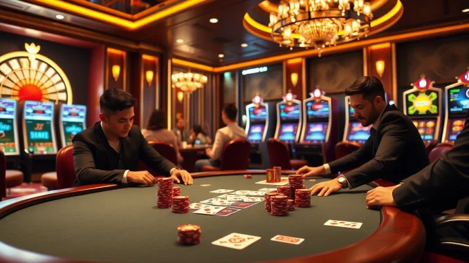 Players strategizing at a poker table in a high-stakes scene, embodying keonhacai.claims excitement.