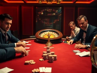 Experience high-stakes gaming at https://lodetructuyen.us/ with luxurious poker, chips, and a roulette wheel.